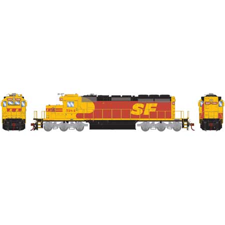 Athearn 71638 HO Santa Fe RTR SD40-2 Diesel Locomotive with DCC & Sound #5184