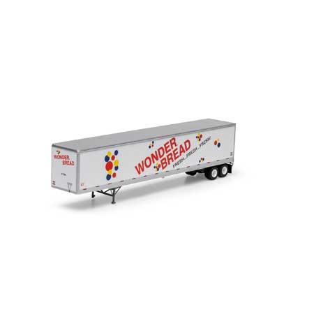 Athearn 72817 HO Wonder Bread RTR 53' Wabash Plate Trailer #61384
