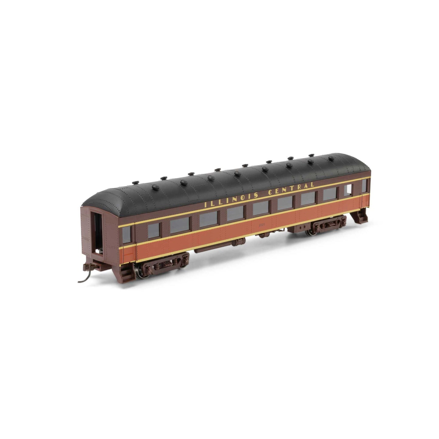 Athearn 73033 HO Illinois Central Arch Roof Coach Ready-To-Run #2121