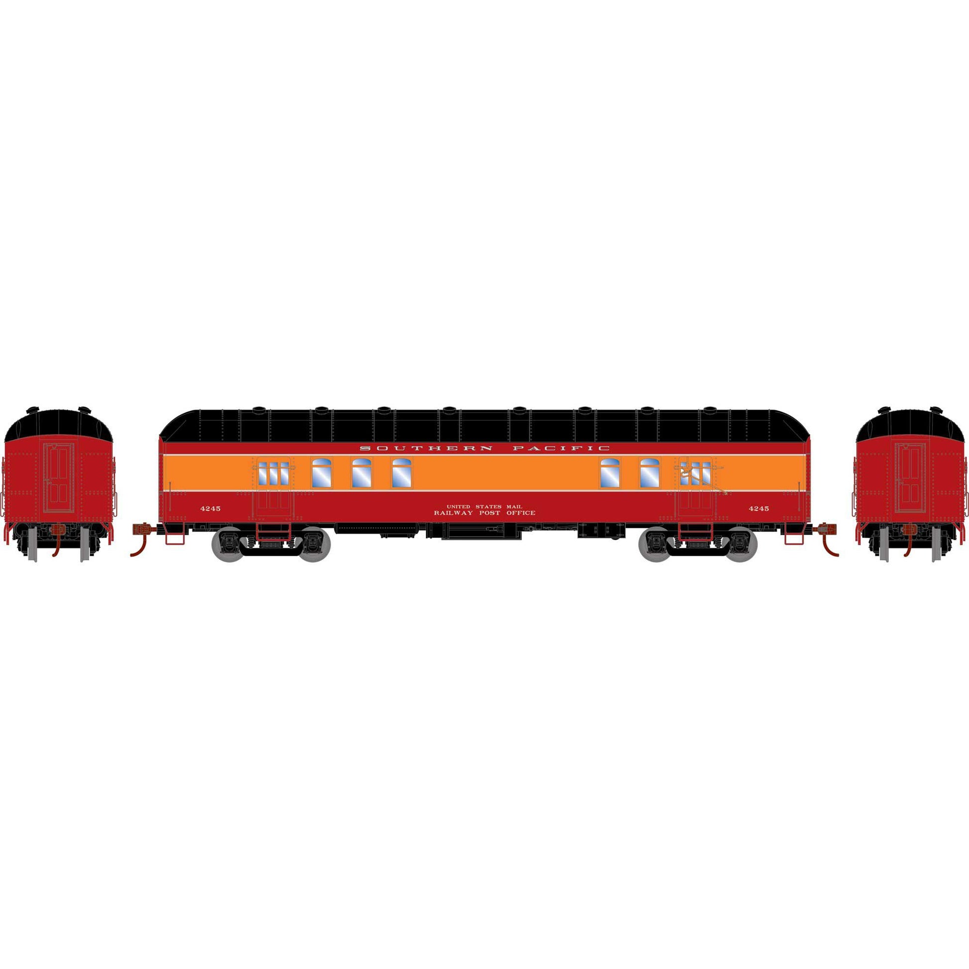 Athearn 73035 HO Southern Pacific Arch Roof RPO Ready-To-Run #4245