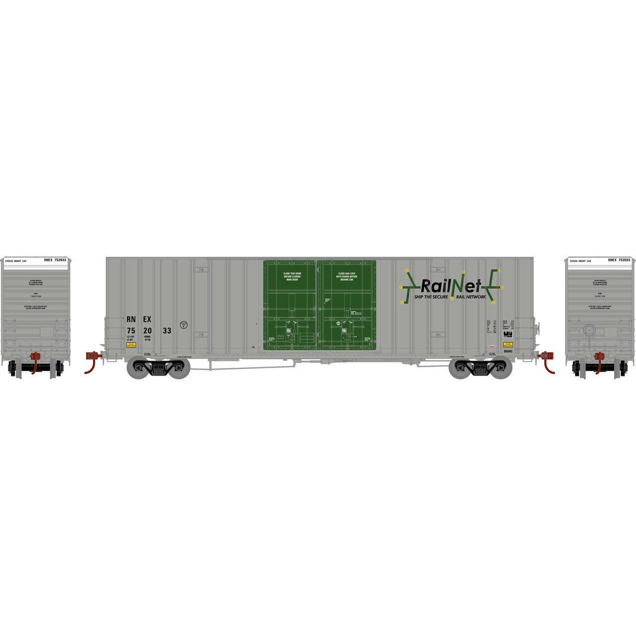 Athearn 75301 HO RNEX RTR 60' Gunderson Boxcar #752033