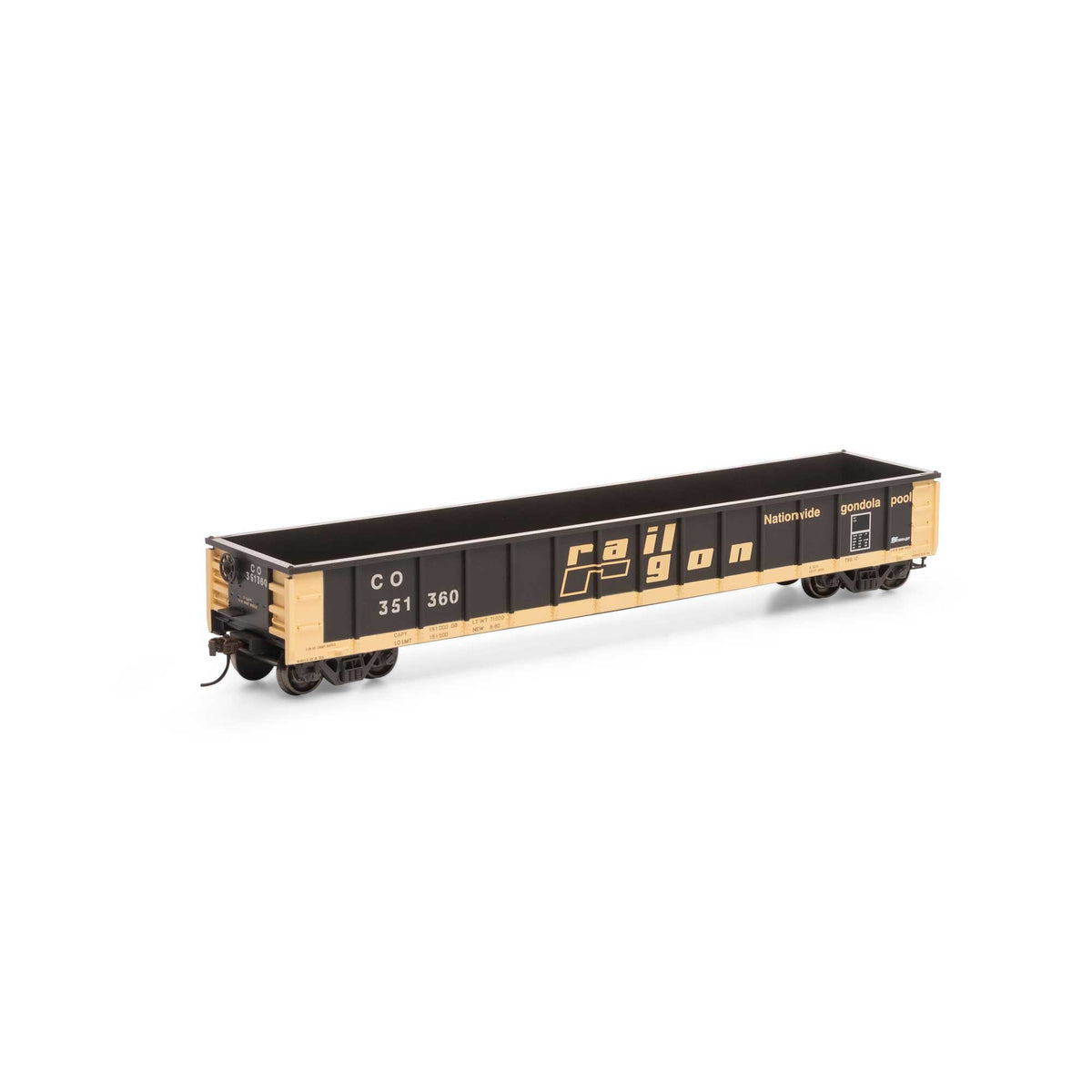 Athearn 8180 HO Chesapeake & Ohio 52' Mill Gondola #351360 NIB