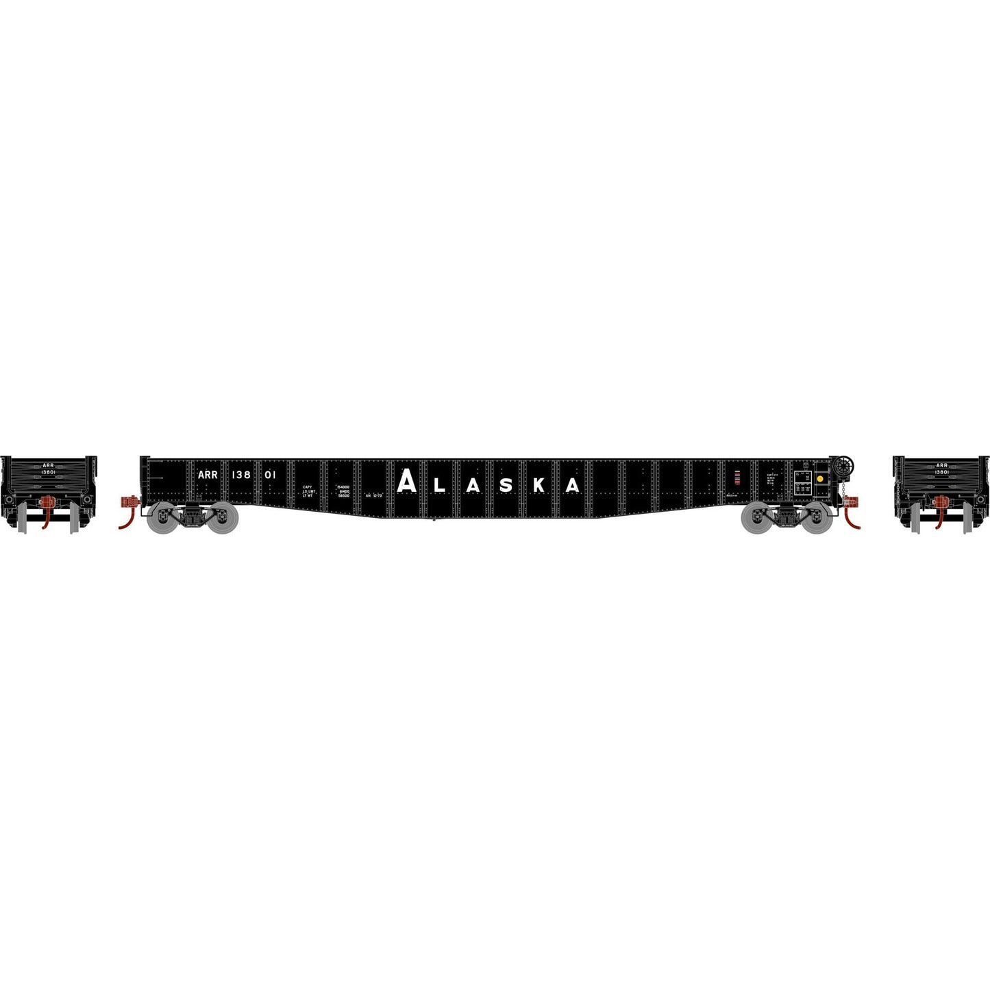 Athearn 82965 HO Alaska Railroad 65'6" Mill Gondola Ready-To-Run #13801