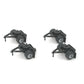 Athearn 91118 HO Black Trailer Dolly - RTR (Set of 4)