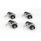 Athearn 91119 HO Gray Trailer Dolly - RTR (Set of 4)