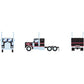Athearn 92656 HO Scale Ready To Roll Black/Red Kenworth Conventional Tractor
