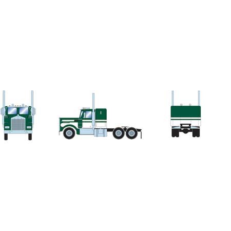 Athearn 92661 HO Kenworth Conv Tractor Green & White