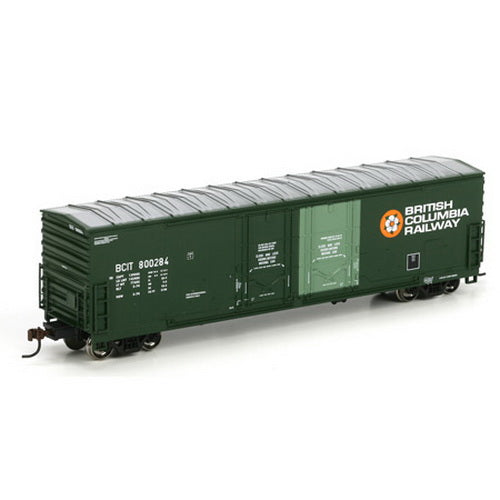 Athearn 98093 HO Scale British Columbia Railway 50' Plug Door Box Car #800284