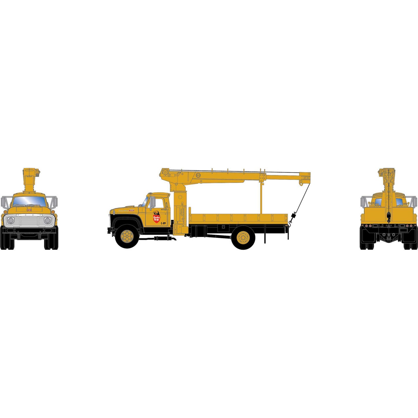 Athearn 96948 HO CPR Ford F-850 Boom Truck #C-89