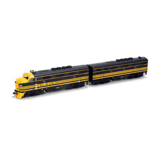 Athearn G22333 HO D&RGW F3 A/B Diesel Locomotive with DCC & Sound #5521, #5522