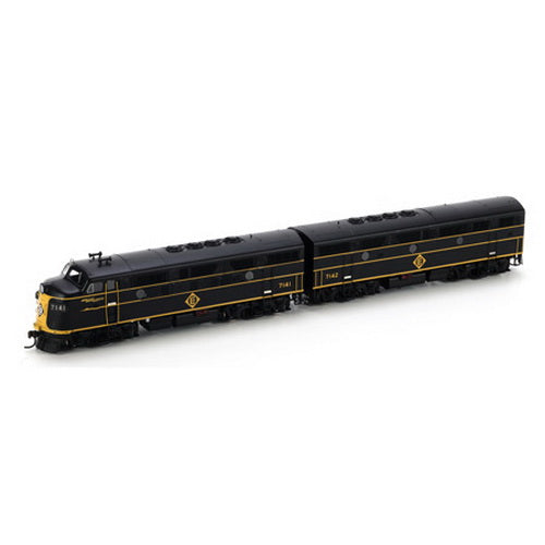 Athearn G22340 HO EL Modernized F3A Diesel Locomotive w/DCC & Sound #7141, #7142