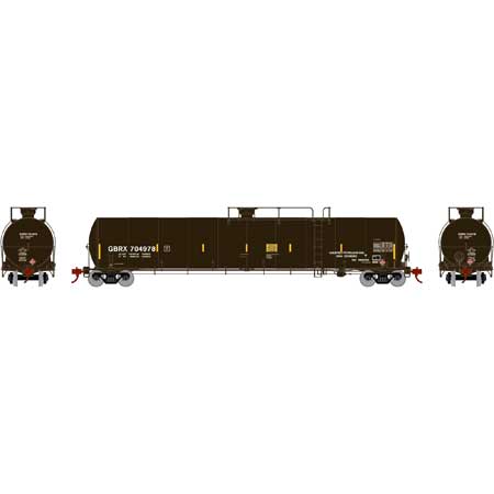 Athearn G25657 HO GBRX Late 33,900-Gallon LPG Tank Car #704978
