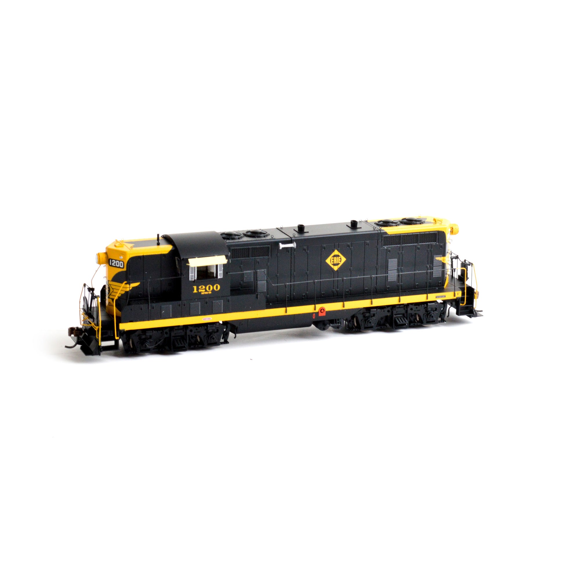 Athearn G62771 HO Erie GP7 Phase III Diesel Locomotive with DCC & Sound #1200