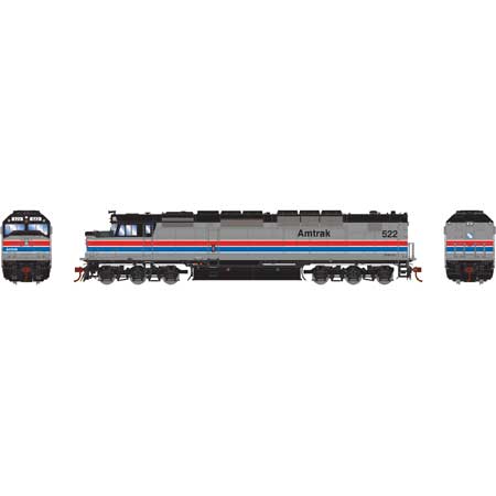 Athearn G63985 HO Amtrak SDP40F Diesel Locomotive with DCC & Sound #522
