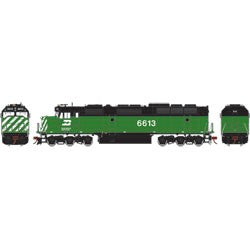 Athearn G67686 HO Burlington Northern F45 Diesel Locomotive w/DCC & Sound #6613