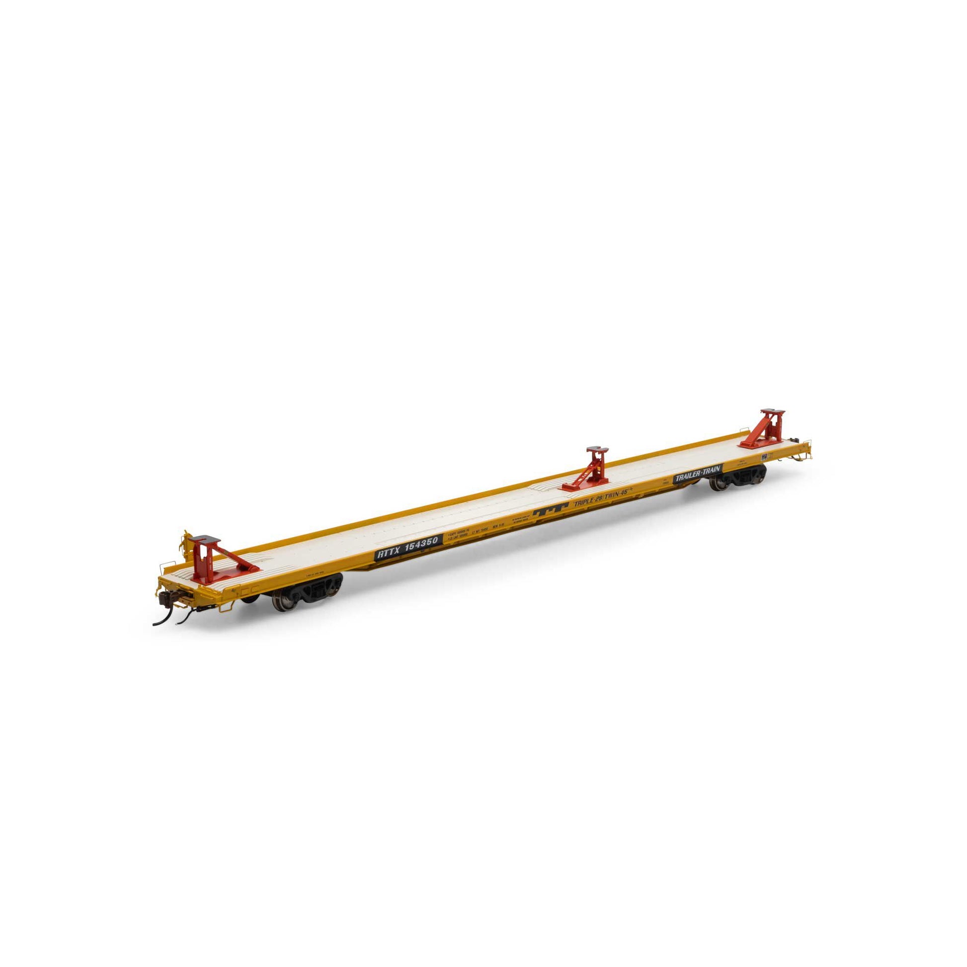 Athearn G69601 HO RTTX/Yellow F89-F TOFC Flat Car #154350
