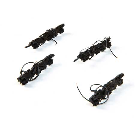 Athearn G69826 HO ES44/GEVO Sideframe Set/Steerable Assembly (Pack of 4)