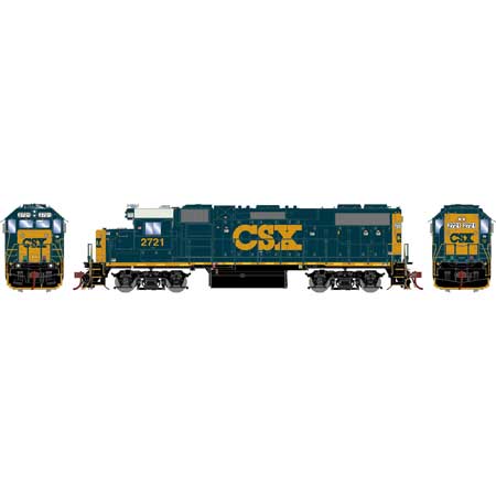 Athearn G71707 HO CSX GP38-2 Diesel Locomotive Standard #2721