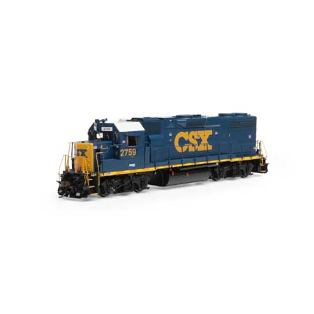 Athearn G71809 HO CSX GP38-2 Diesel Locomotive with DCC & Sound #2759