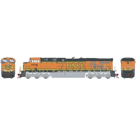 Athearn G83029 HO BNSF/Faded H1 ES44DC Diesel Locomotive #7716