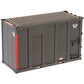 Atlas 20001194 HO Scale 20' Hi-Cube MSW Trash Container AWIU Set #4 (Pack of 4)