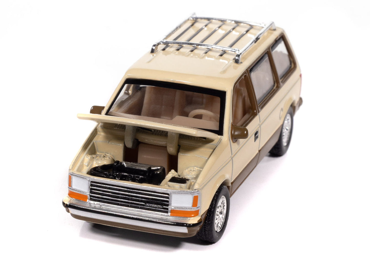 Auto World AWSP197-B-CASE 1:64 1987 Plymouth Voyager Diecast Model (Pack of 6)