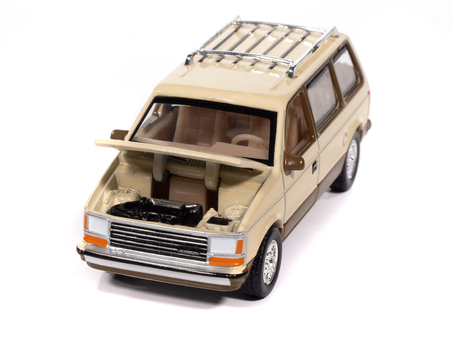 Auto World AWSP197-B-CASE 1:64 1987 Plymouth Voyager Diecast Model (Pack of 6)