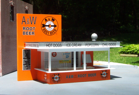 Twin Whistle Sign & Kit Co. A&W HO Scale Root Beer Stand (1:87 Scale)