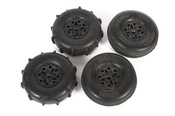 Axial AXI41000 ST28 Razor FR/Paddle RR Tire Set for Yeti Jr