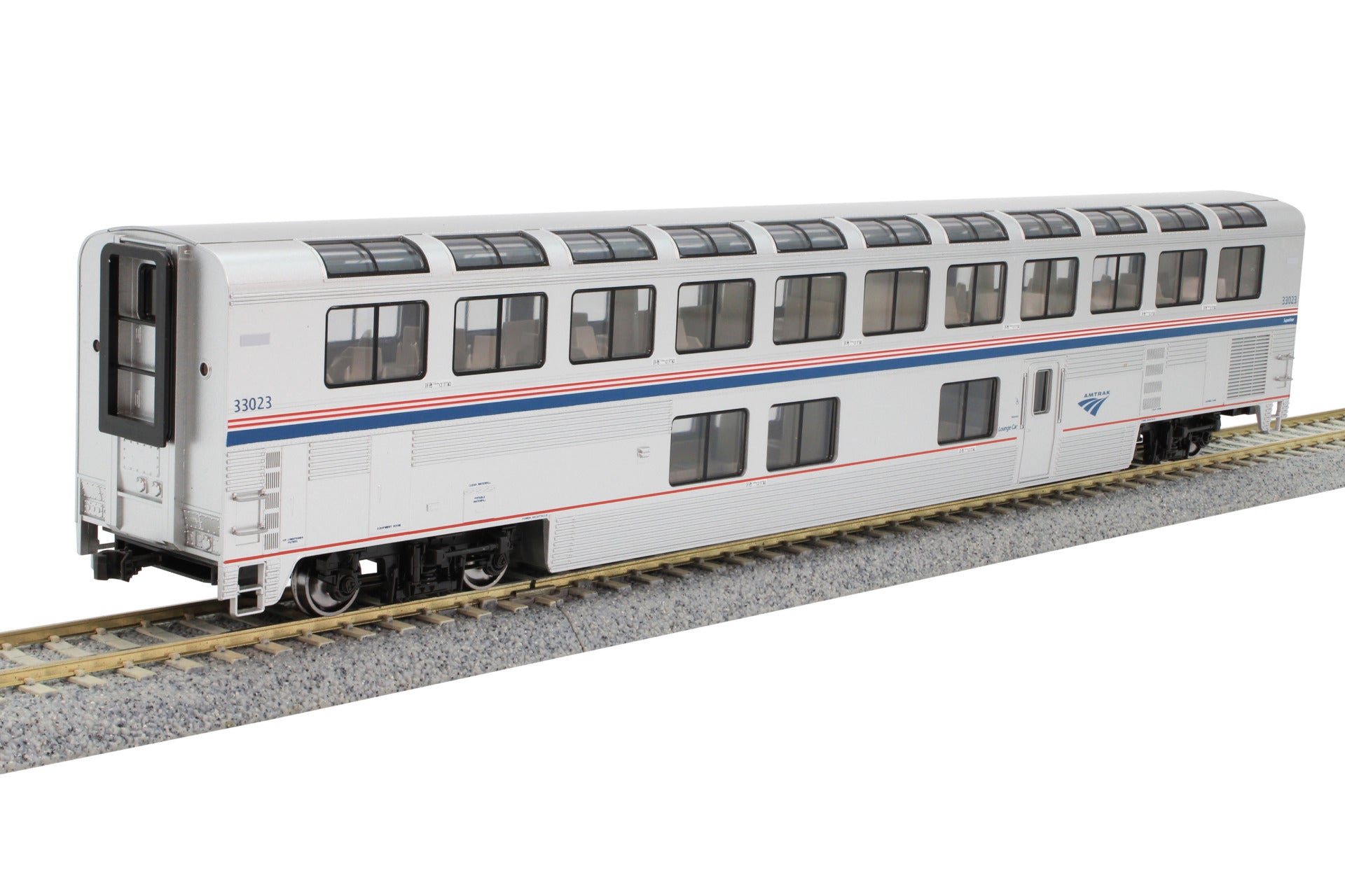 Kato 35-6067 HO Amtrak Phase VI Superliner I Lounge #33023