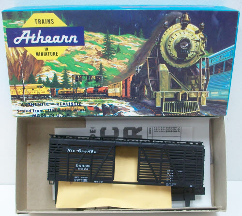 Athearn 1777 HO Scale Denver Rio Grande Western 40' Stock Car Kit
