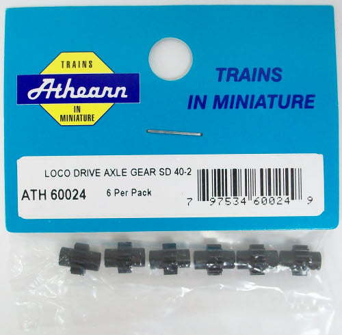 Athearn 60024 HO Scale SD40-2/SD40T-2 Drive Axle Gears (Pack of 6)