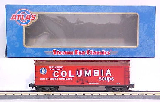 Atlas 6726-1 O Gauge Columbia Soup Reefer Car #7500 (3-Rail) LN/Box