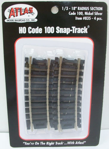 Atlas 835 HO Code 100 Nickel Silver 1/3-18