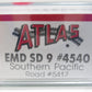 Atlas 4540 N Scale Southern Pacific EMD SD 9 Diesel Locomotive #5417 EX/Box