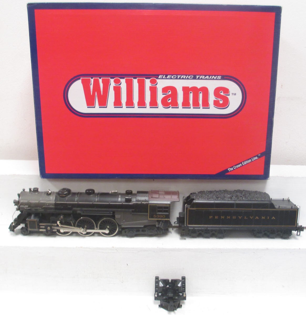 Williams HUD104 O Gauge PRR Die-Cast Hudson Steam Loco & Tender w/Whistle #5390 LN/Box