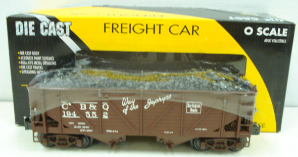 K-Line K6255-1331 O Gauge Chicago Burlington & Quincy 2-Bay DC Hopper #194552 LN/Box