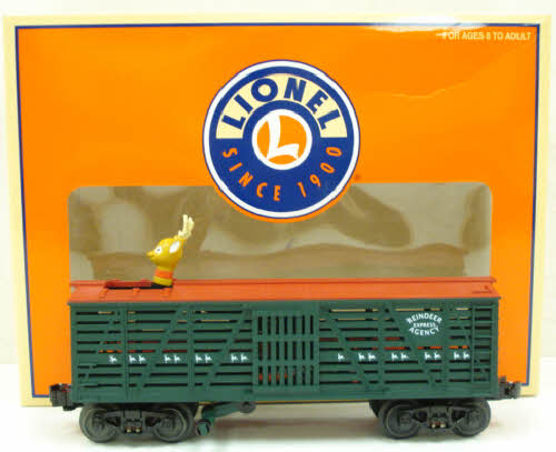 Lionel 6-36849 O Gauge Tell-Tale Operating Reindeer Car NIB