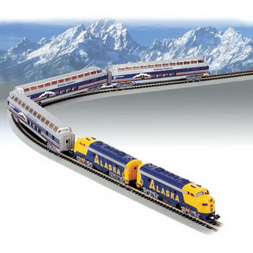 Bachmann 24010 N Scale Alaska McKinley Explorer Diesel Starter Train Set MT/Box
