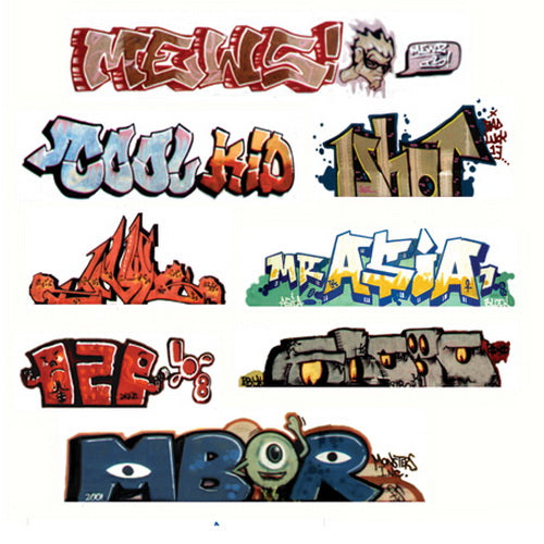 Blair Line 2244 HO Graffiti Decals Mega Set #1 (8)