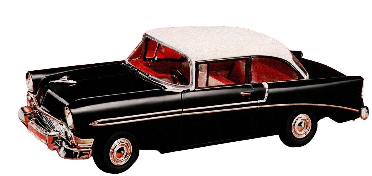Atlantis Models 1391 1:25 US Route 66 1956 Chevrolet V-8 Plastic Model Kit