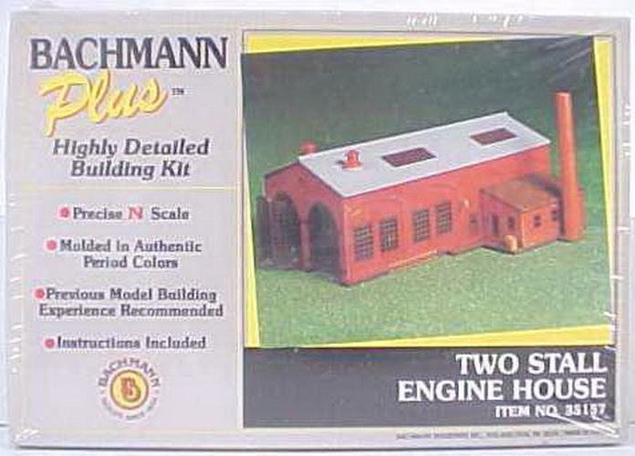 Bachmann 35157 N Scale Two Stall Engine House Building Kit