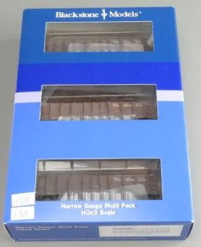 Blackstone Models B400003 HOn3 D&RGW 1000 Series High Side Gondolas (Set of 3) LN/Box