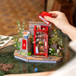 Robotime TGS05 Rolife Blossom Book Booth 3D Wooden Puzzle