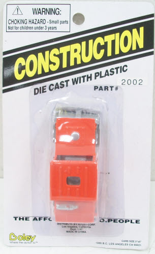 Boley 2002 HO Dept-1-87 RedRoad Roller Diecast With Plastic Parts