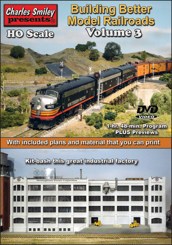 Charles Smiley Videos M-158 HO Scale Build Better Model Railroads Volume 3 DVD