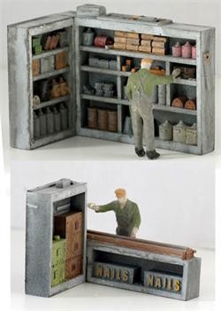 Model Tech Studios D1179 N Scale Corner Shelving