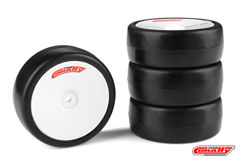 Corally 14752-28 1:10 EP Touring Attack RXC V2 Rubber Tires (Pack of 4)
