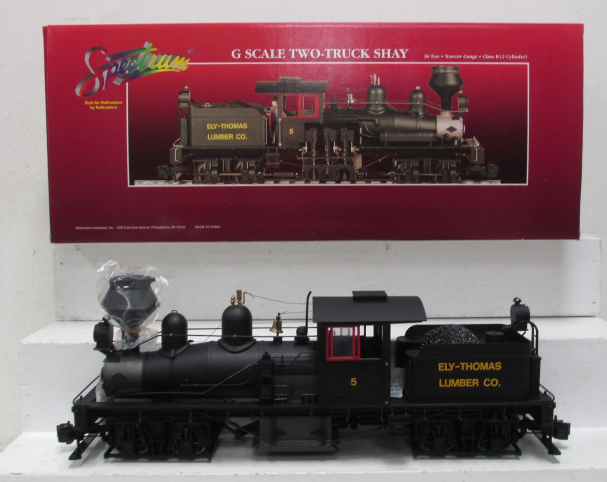 Bachmann 81198 G Ely Thomas 36-Ton Two-Truck Shay Steam Locomotive #5 LN/Box