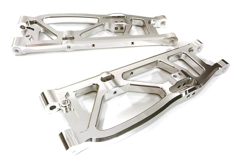 Integy C28732Silver Arrma Kraton Billet Machined Rear Lower Suspension Arm